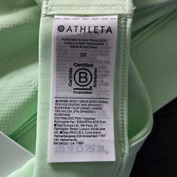 NWT Athleta Ultimate Bra D-DD+ - 3X Mint Green - Picture 5 of 6